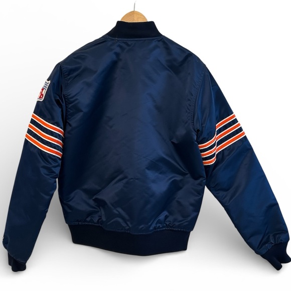 Vintage 80s/90s Starter NFL Chicago Bears Satin Stadium Jacket size Medium - Picture 2 of 11